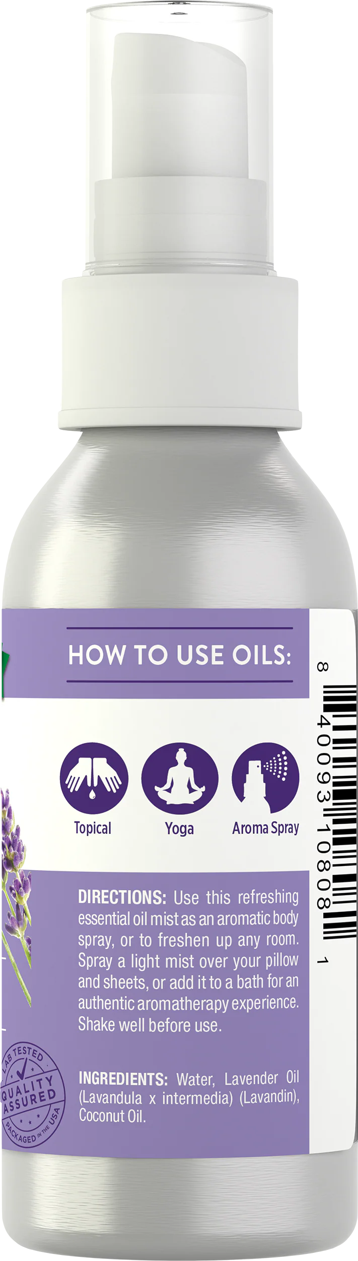 Lavender Spray, 2.4 fl oz (71 mL) Spray Bottle - Image 3