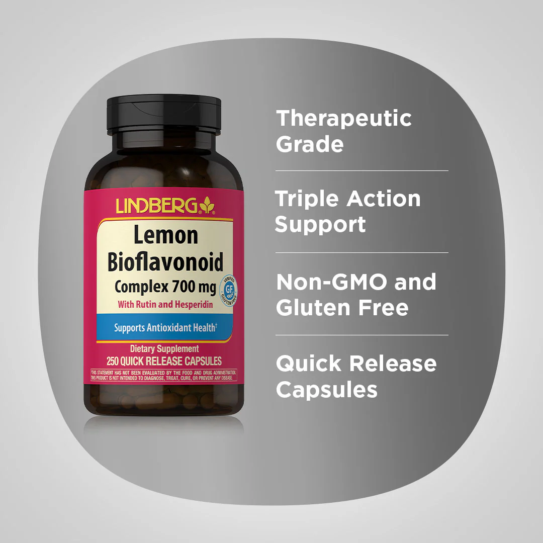 Lemon Bioflavonoid Complex, 700 mg, 250 Quick Release Capsules - Image 4