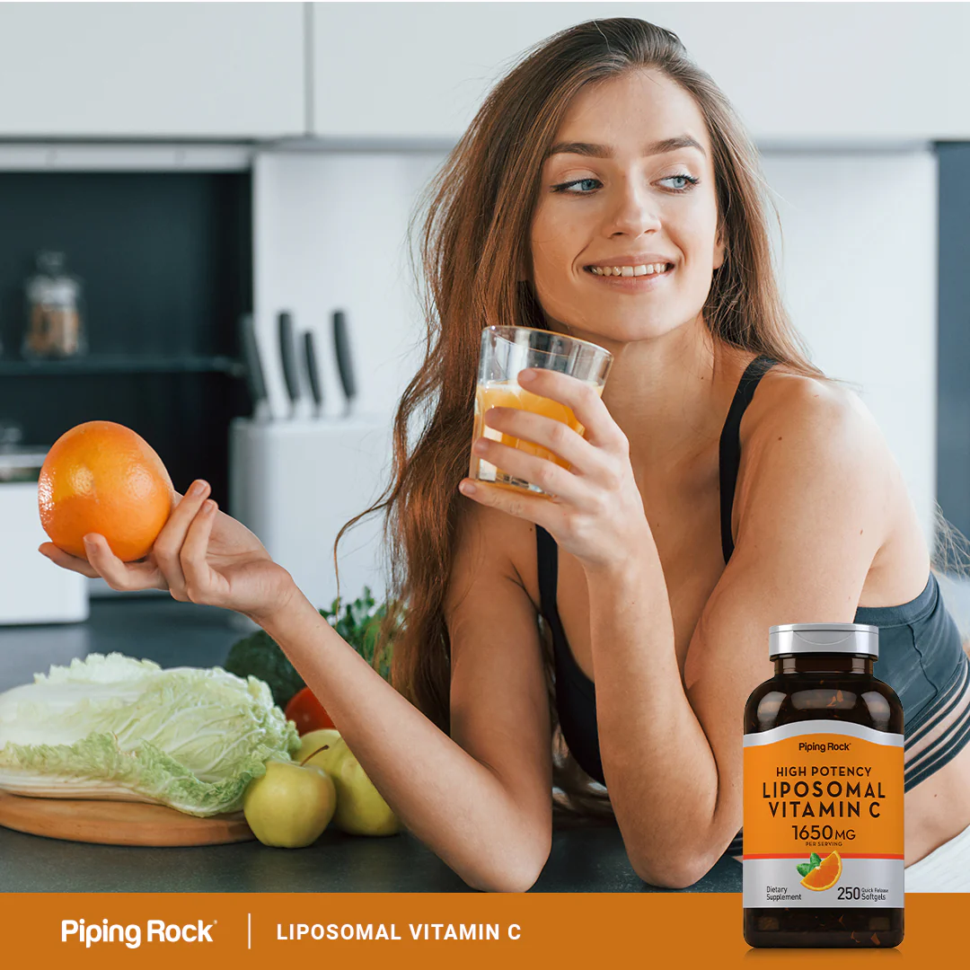 Liposomal Vitamin C Complex, 1650 mg (per serving), 250 Quick Release Softgels, 2  Bottles - Image 6