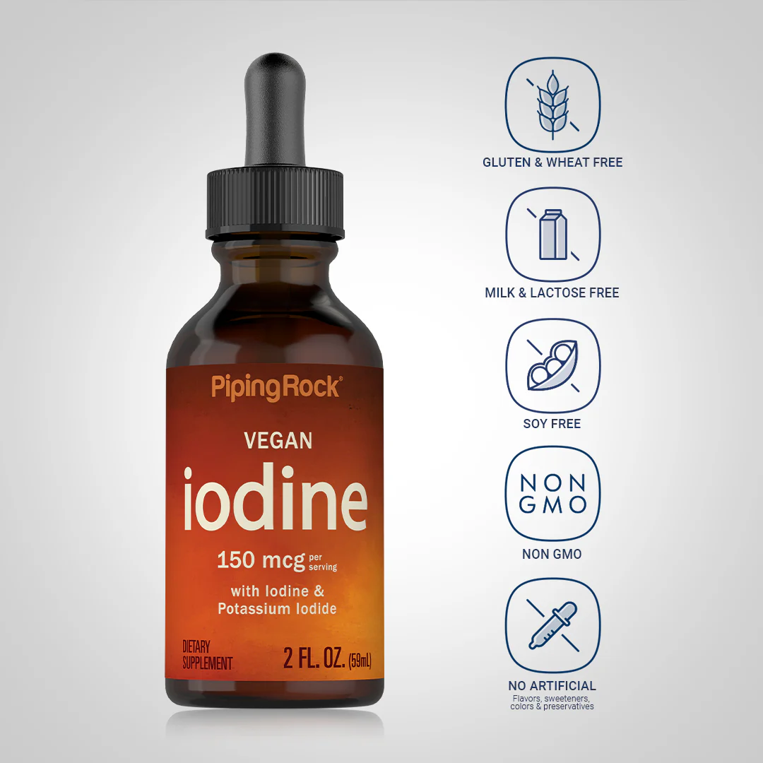 Liquid Iodine, 2 fl oz (59 mL) Dropper Bottle, 2  Bottles - Image 4