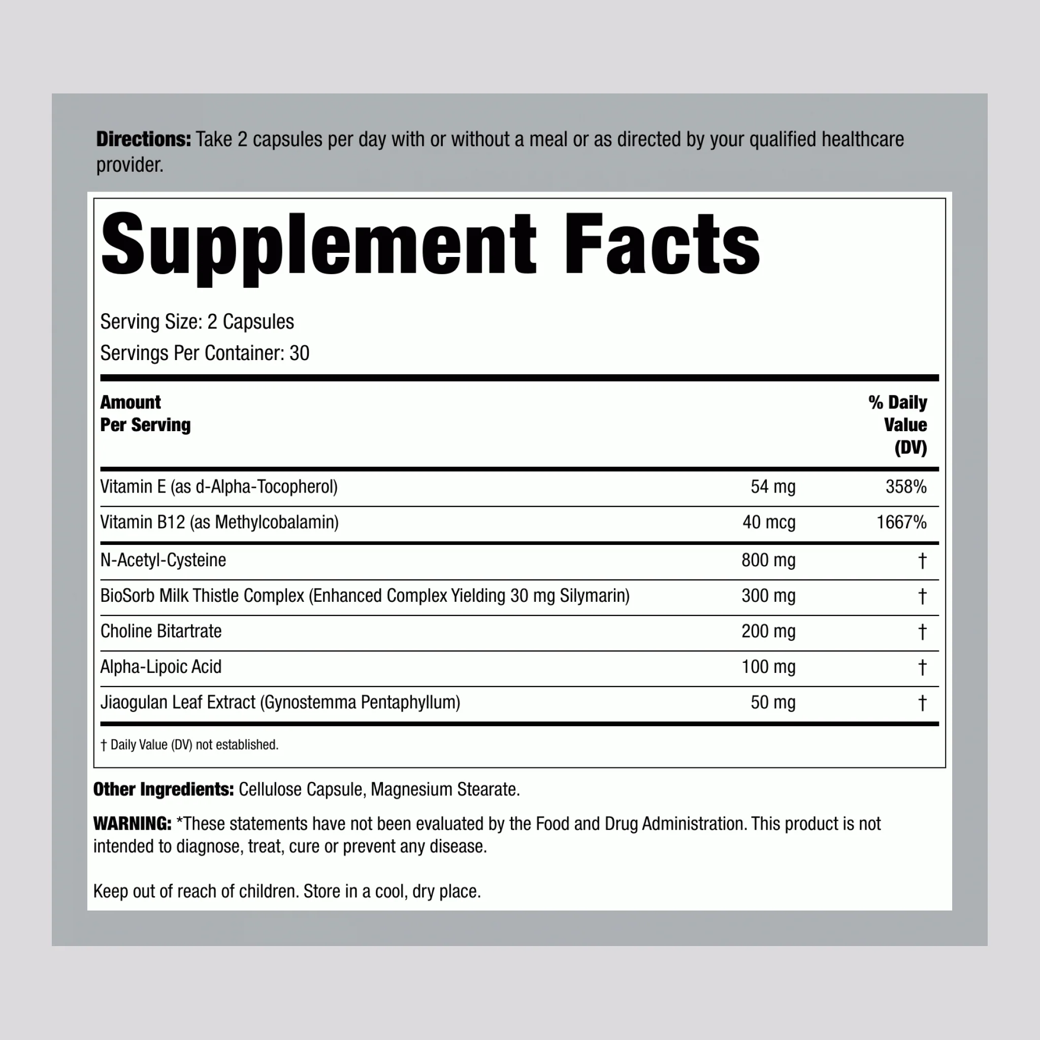 Liver X, 60 Vegetarian Capsules - Image 2
