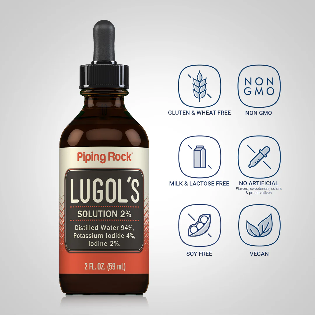 Lugol's Iodine (2%) Solution, 2 fl oz (59 mL) Dropper Bottle - Image 4