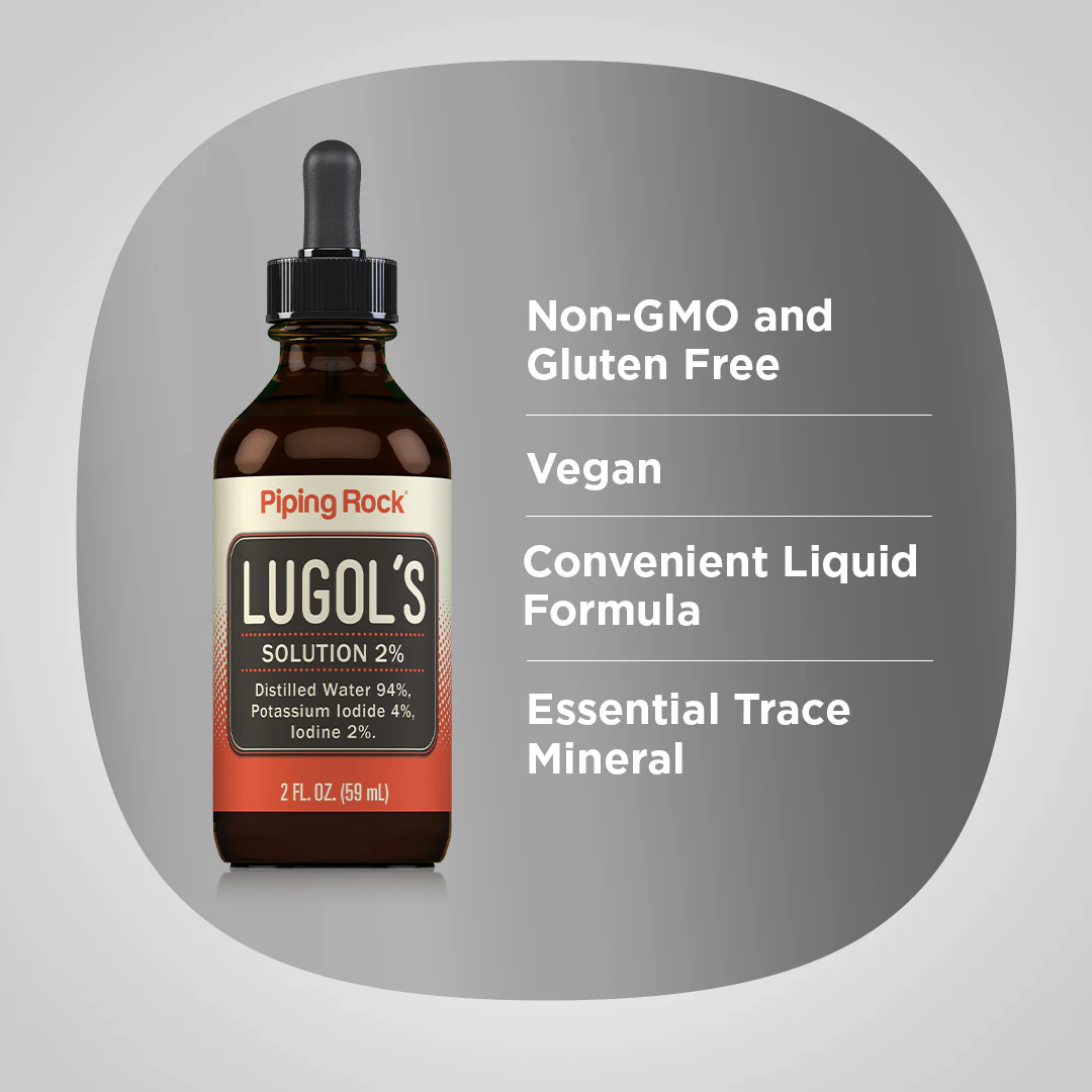 Lugol's Iodine (2%) Solution, 2 fl oz (59 mL) Dropper Bottle, 2  Dropper Bottles - Image 3