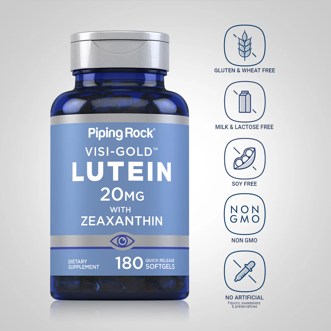 Lutein + Zeaxanthin, 20 mg, 180 Quick Release Softgels - Image 5