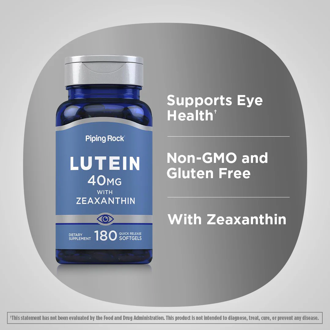 Lutein + Zeaxanthin, 40 mg, 180 Quick Release Softgels, 2  Bottles - Image 3