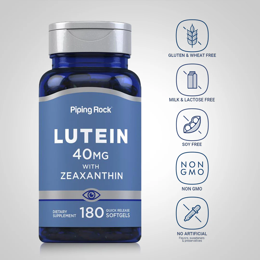Lutein + Zeaxanthin, 40 mg, 180 Quick Release Softgels, 2  Bottles - Image 4