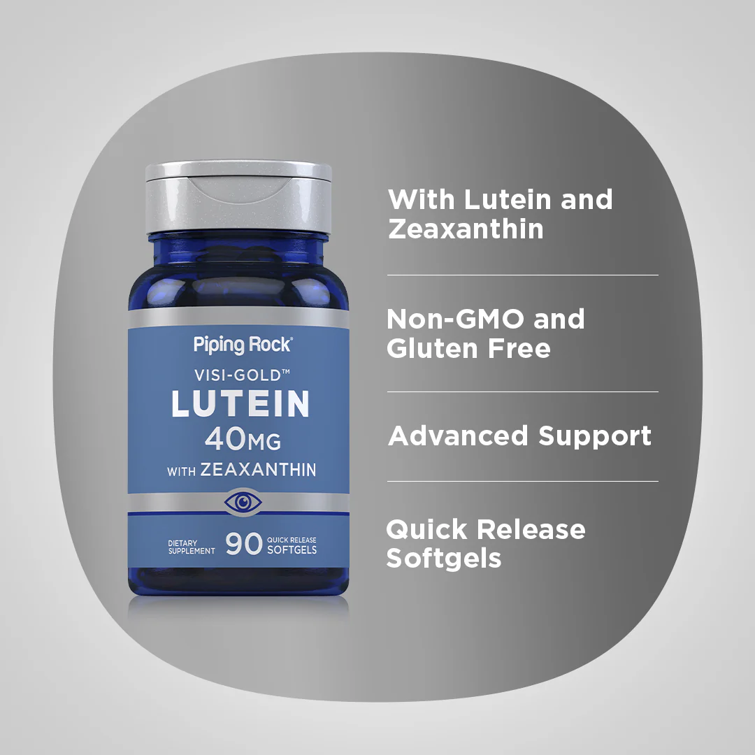 Lutein + Zeaxanthin, 40 mg, 90 Quick Release Softgels - Image 3