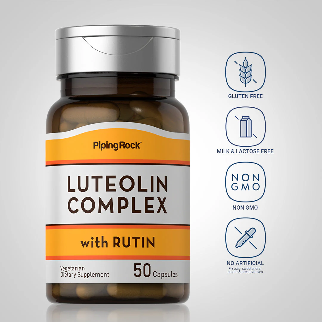 Luteolin Complex with Rutin, 100 mg, 50 Vegetarian Capsules, 2  Bottles - Image 5