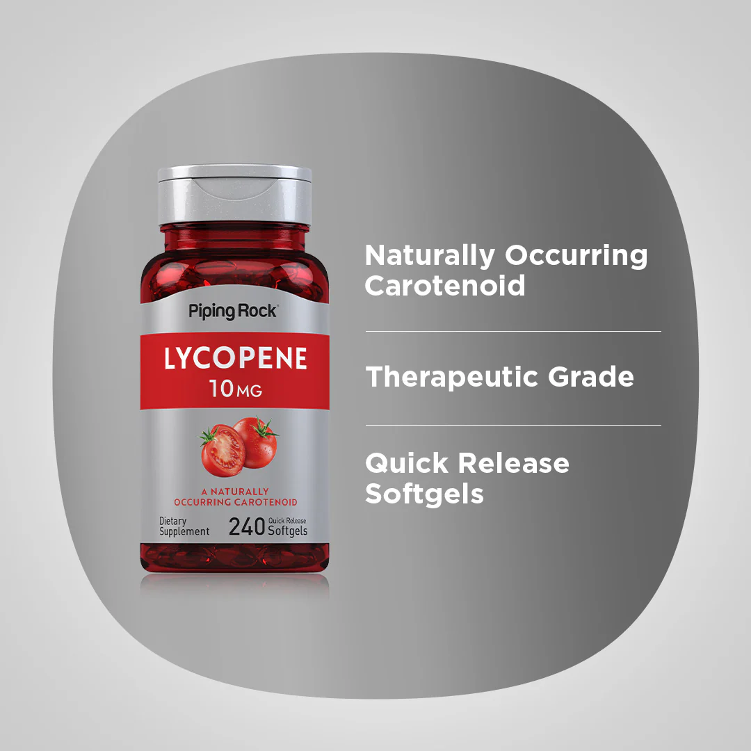 Lycopene, 10 mg, 240 Quick Release Softgels - Image 4