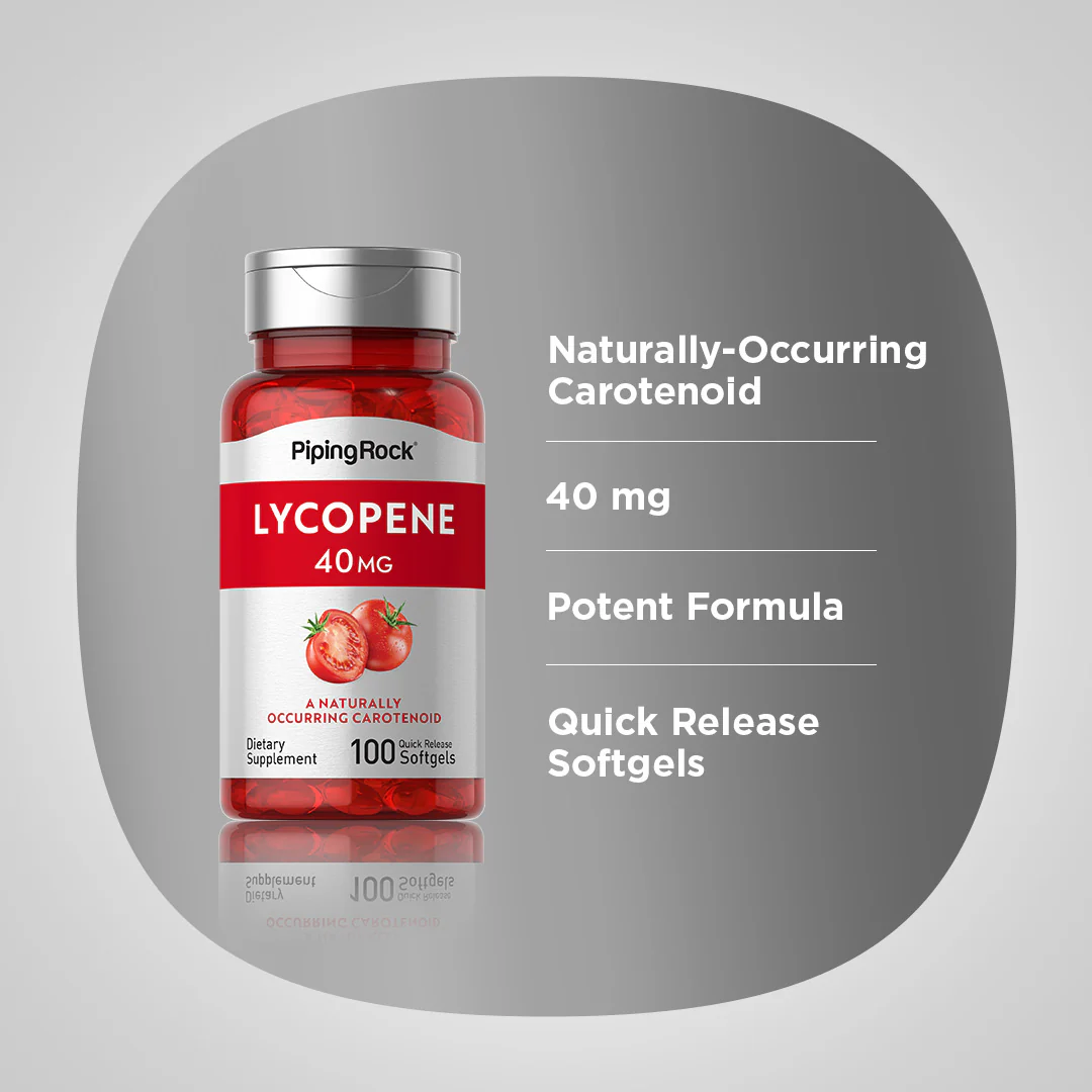 Lycopene, 40 mg, 100 Quick Release Softgels - Image 5
