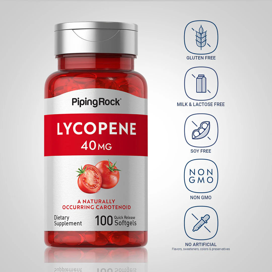 Lycopene, 40 mg, 100 Quick Release Softgels, 2  Bottles - Image 6