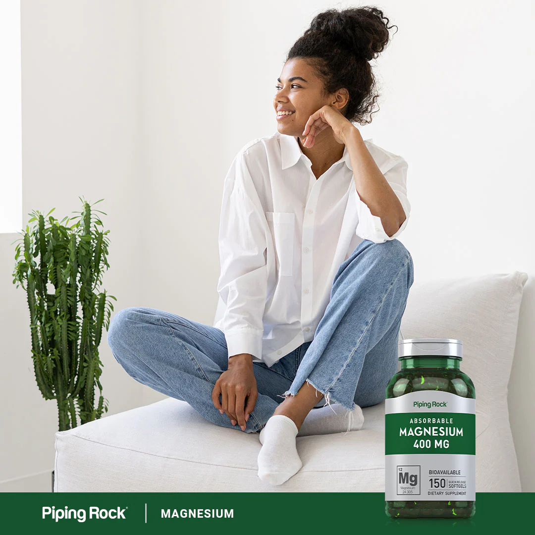 Magnesium, 400 mg, 150 Quick Release Softgels, 2  Bottles - Image 7