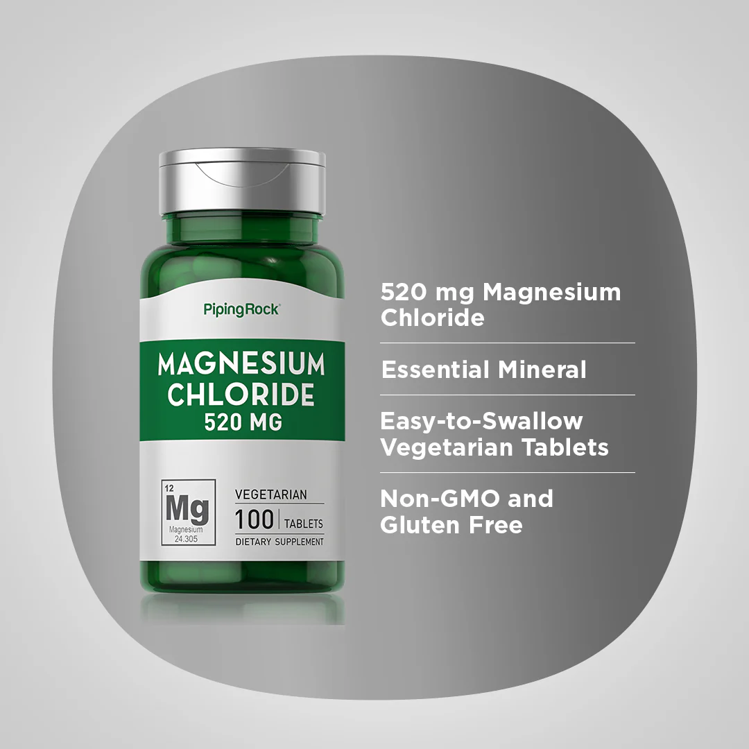 Magnesium Chloride, 520 mg, 100 Tablets - Image 4