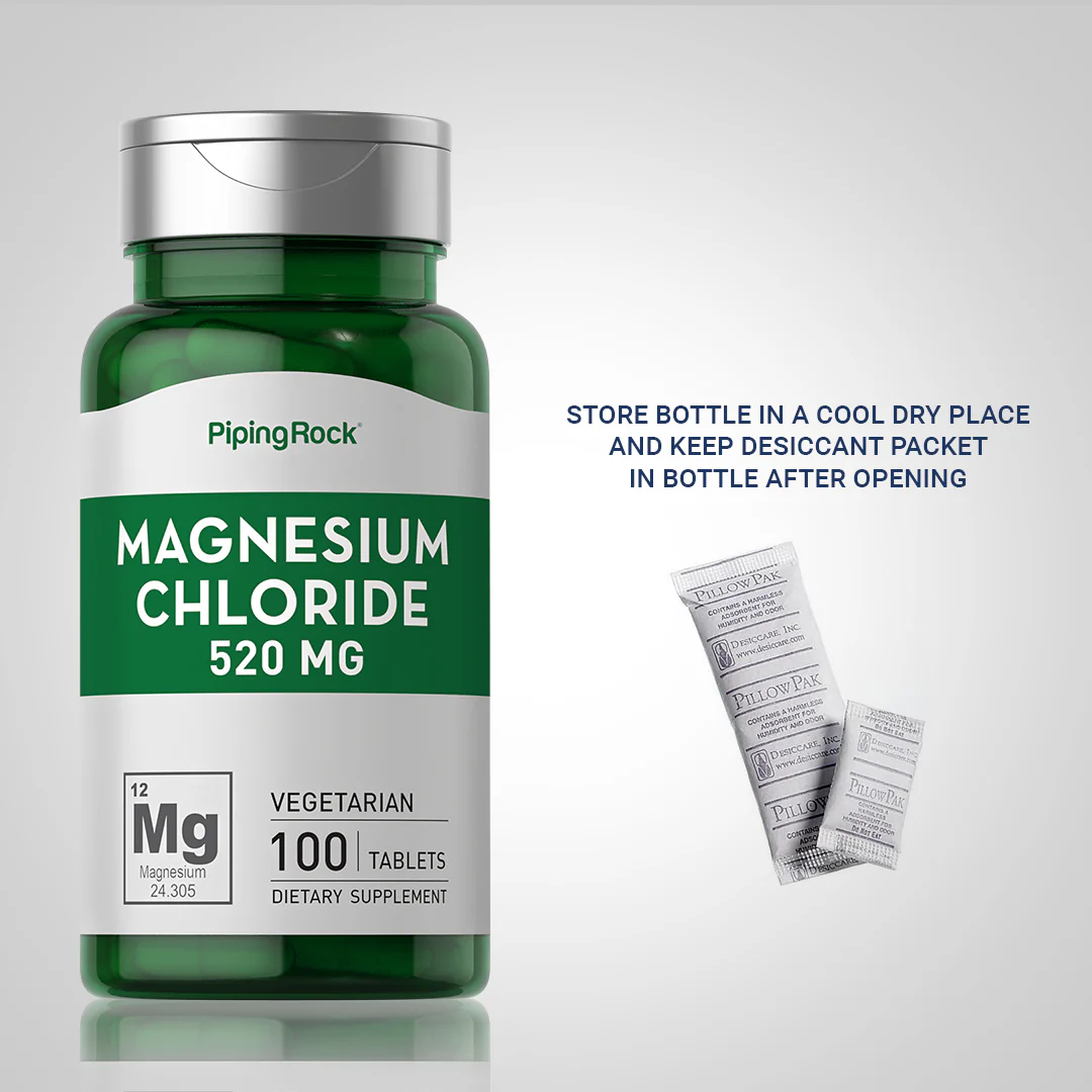 Magnesium Chloride, 520 mg, 100 Tablets, 2  Bottles - Image 6