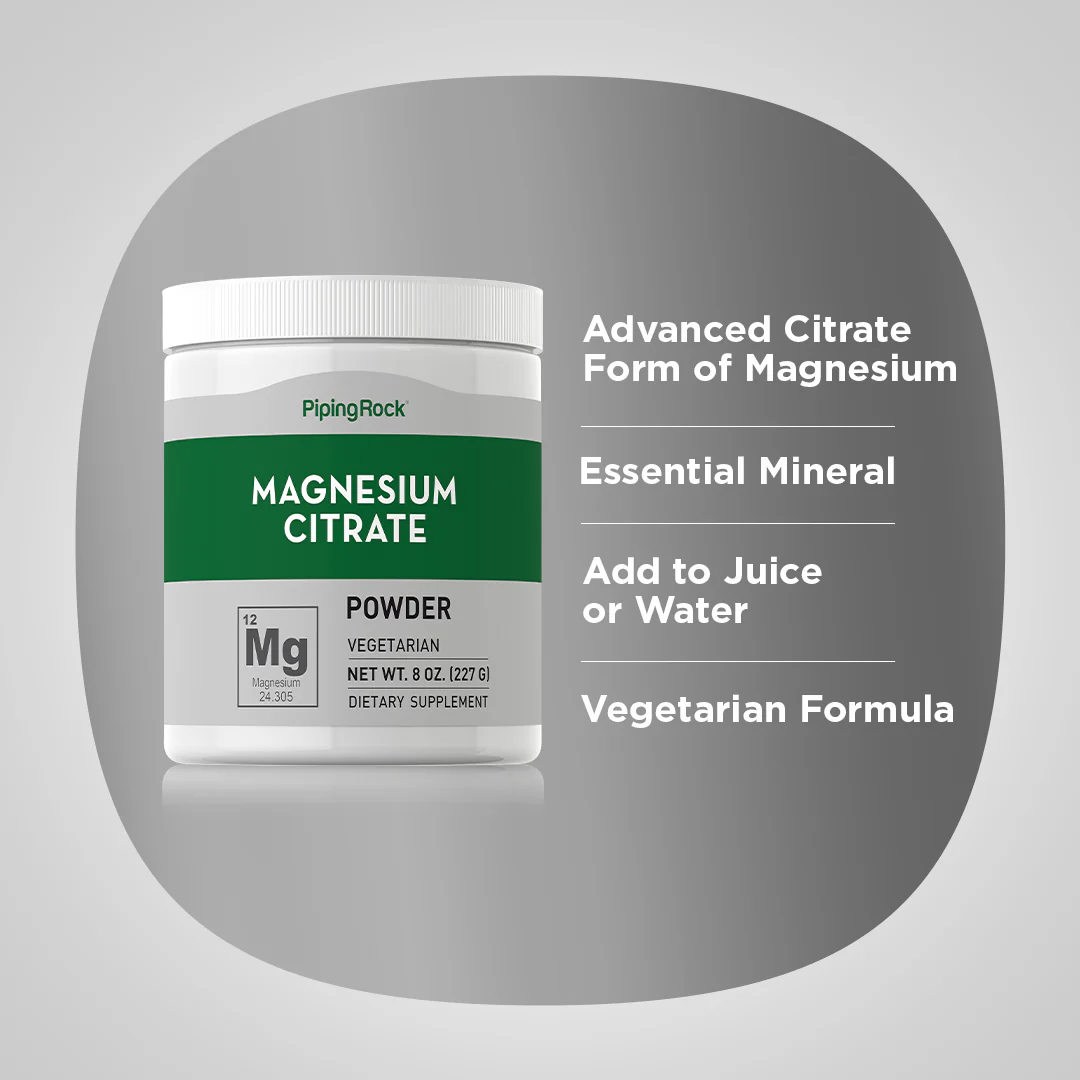 Magnesium Citrate Powder, 8 oz (227 g) Bottle - Image 3