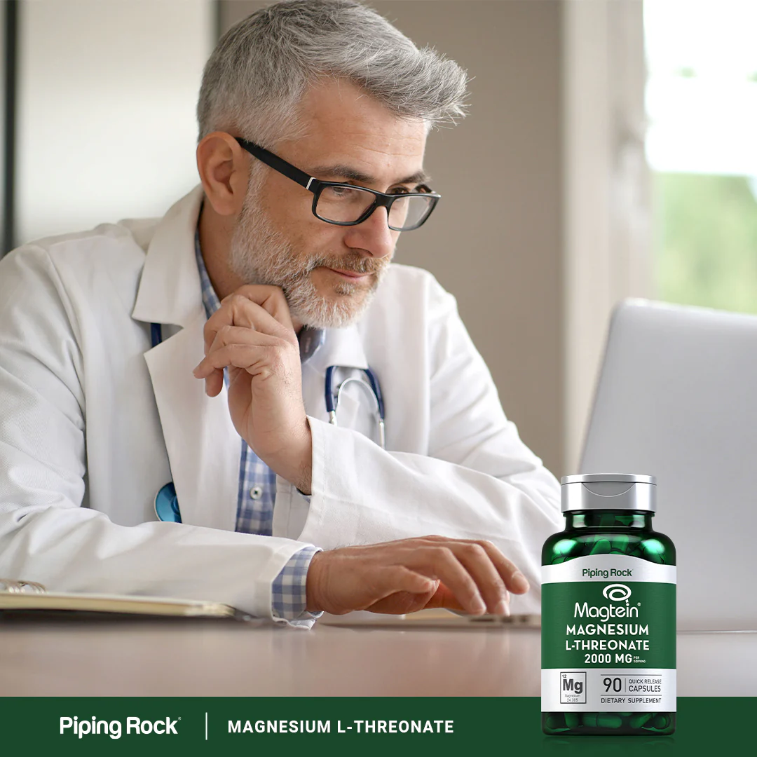 Magnesium L-Threonate  Magtein, 90 Quick Release Capsules - Image 7