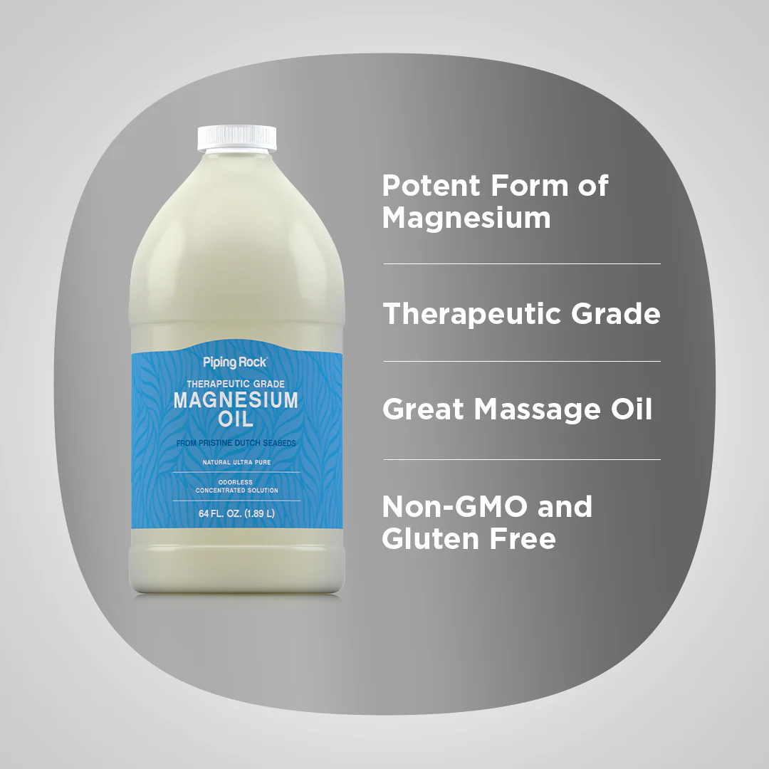 Magnesium Oil, 64 fl oz (1.89 L) Bottle, 2  Bottles - Image 3