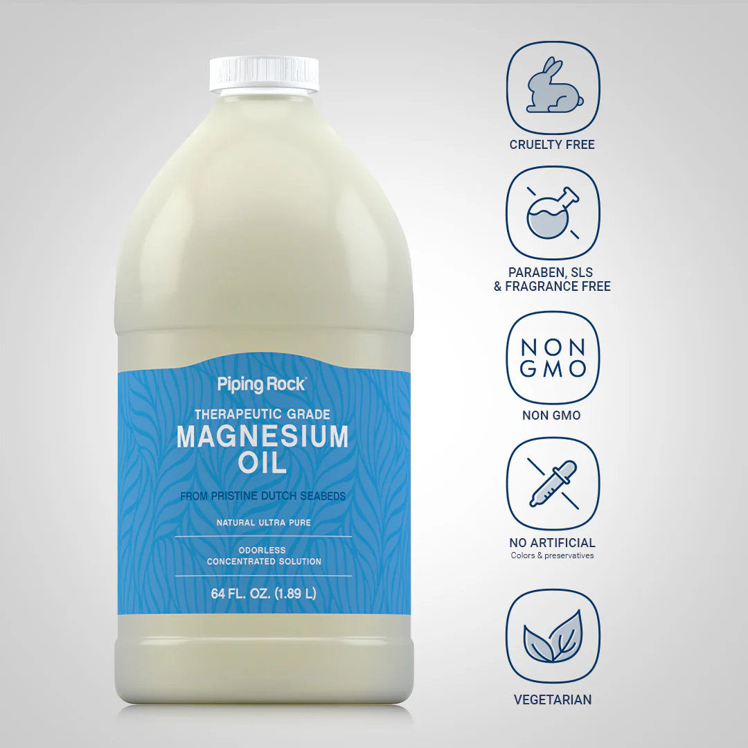 Magnesium Oil, 64 fl oz (1.89 L) Bottle, 2  Bottles - Image 4