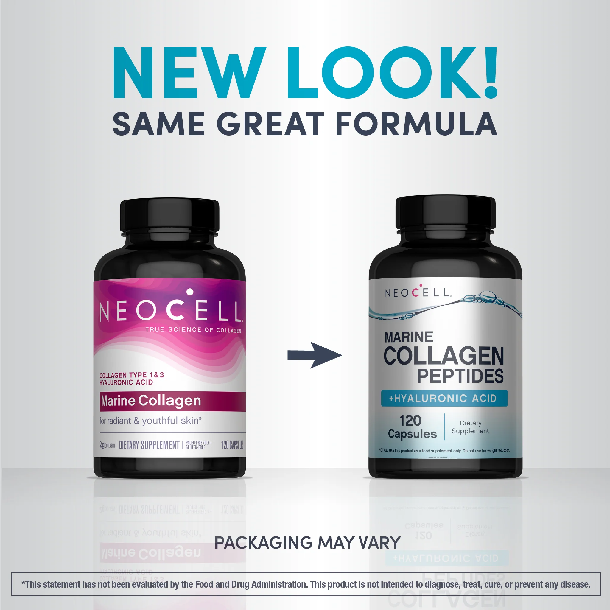 Marine Collagen Peptides + Hyaluronic Acid, 120 Fish Gelatin Capsules - Image 4