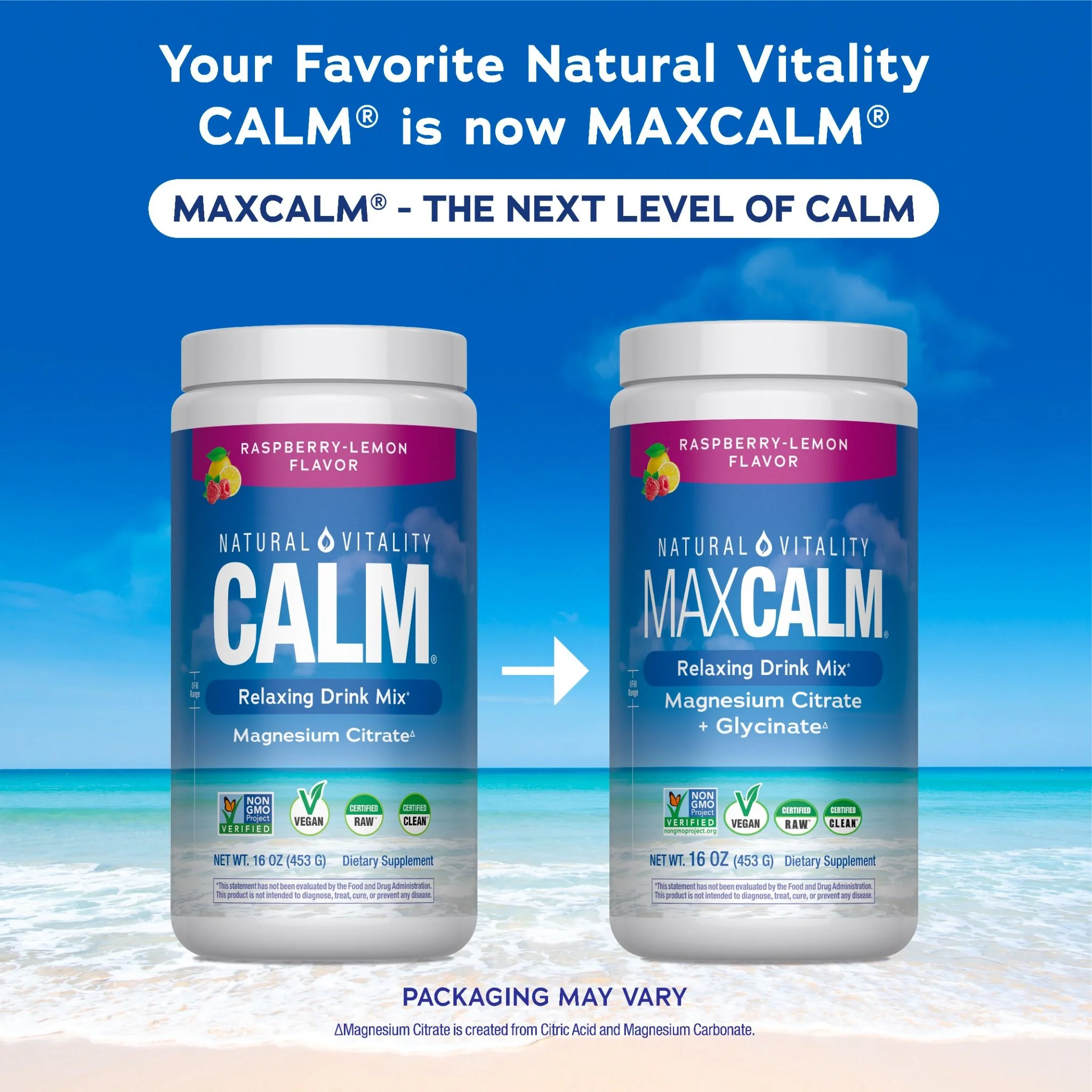 MAXCALM Powder Raspberry-Lemon, 16 oz (453 g) - Image 4