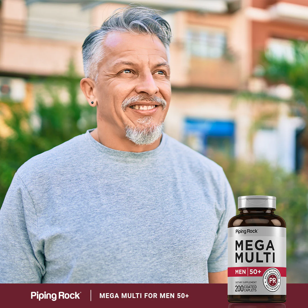 Mega Multi for Men 50 Plus, 200 Coated Caplets - Image 7