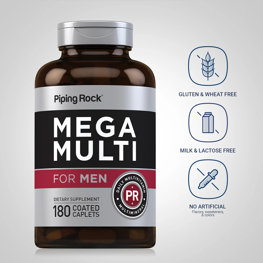 Mega Multiple for Men, 180 Coated Caplets - Image 5