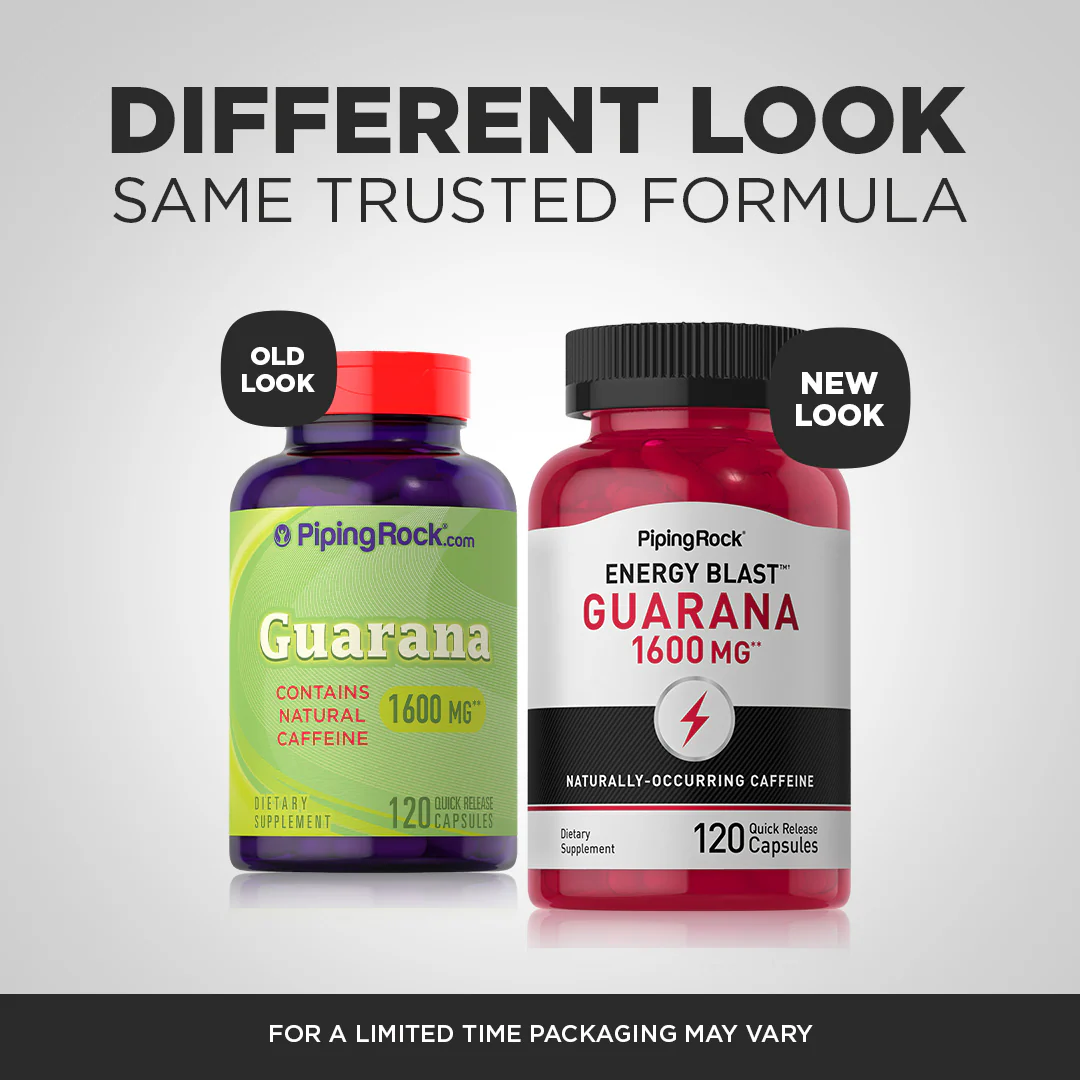 Mega Strength Guarana, 1600 mg, 120 Quick Release Capsules - Image 4