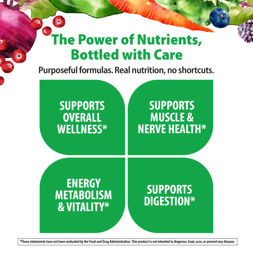 Men's One 50+ plus Real Food Nutrients, 150 Vegetarian Caplets - Image 5