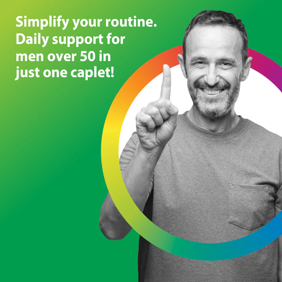 Men's One 50+ plus Real Food Nutrients, 150 Vegetarian Caplets - Image 7