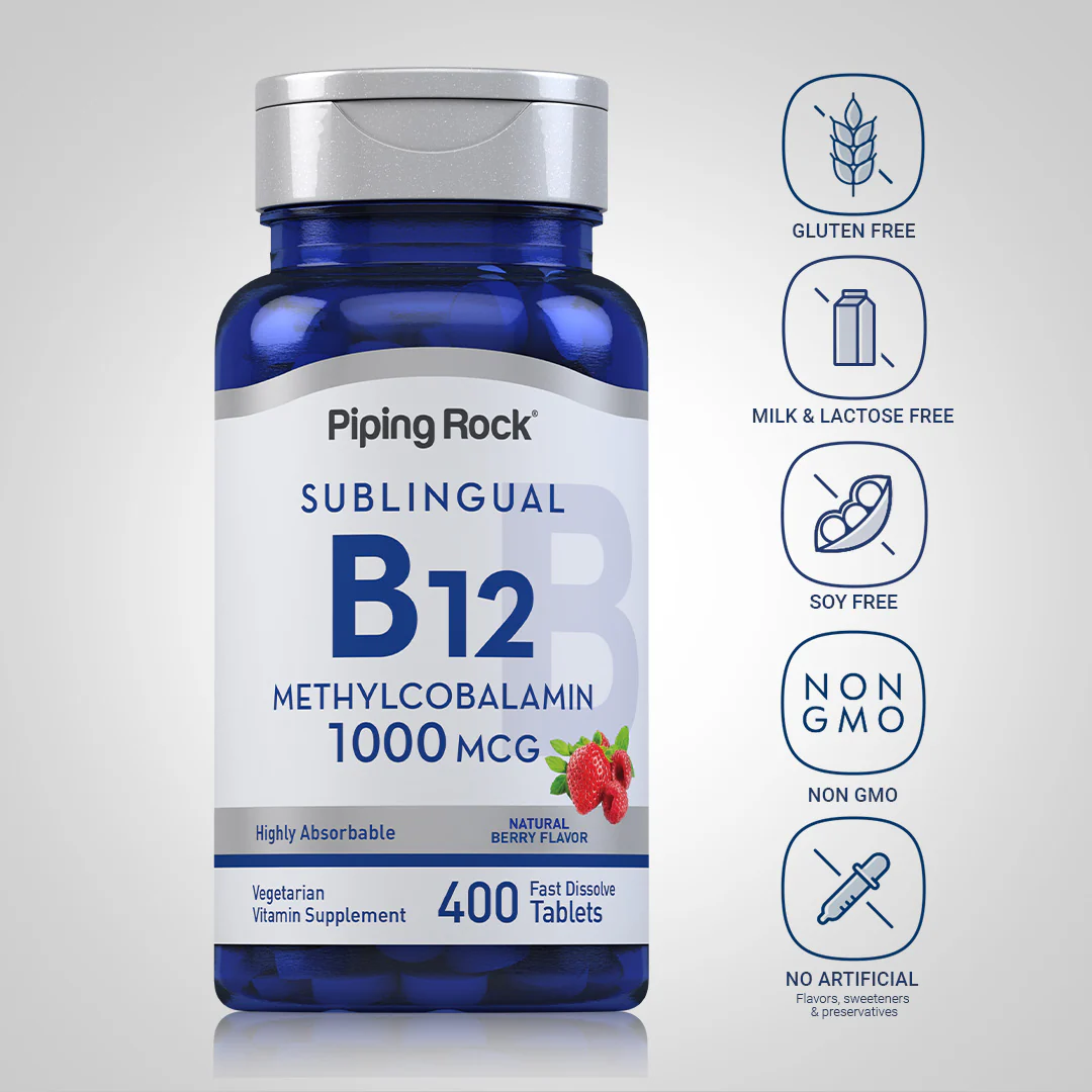 Methylcobalamin B-12 (Sublingual), 1000 mcg, 400 Fast Dissolve Tablets - Image 5