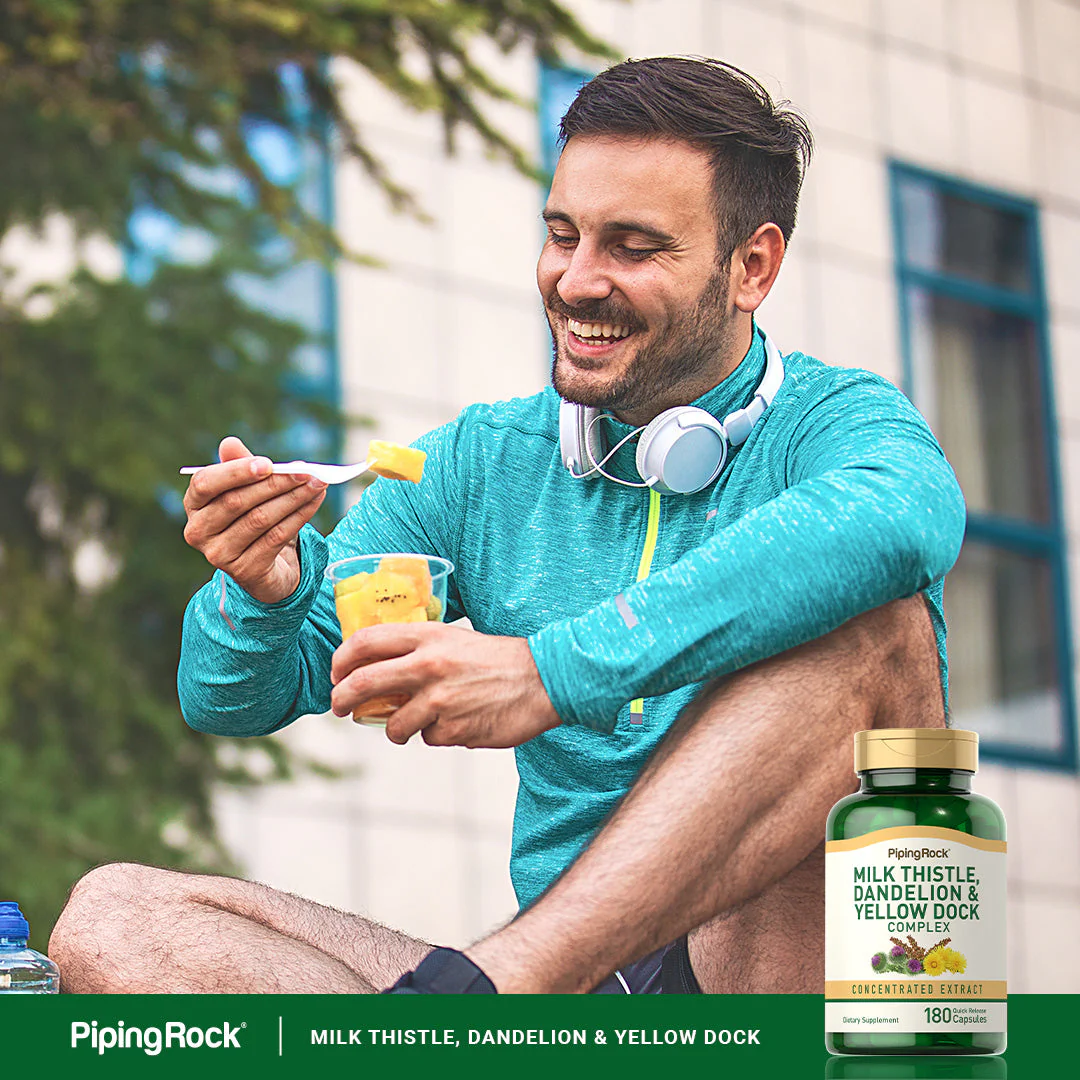 Milk Thistle, Dandelion & Yellow Dock, 180 Quick Release Capsules, 2  Bottles - Image 7