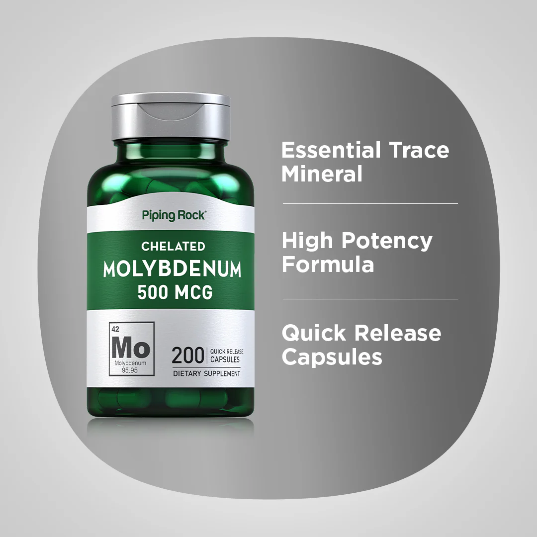 Molybdenum, 500 mcg, 200 Quick Release Capsules - Image 4