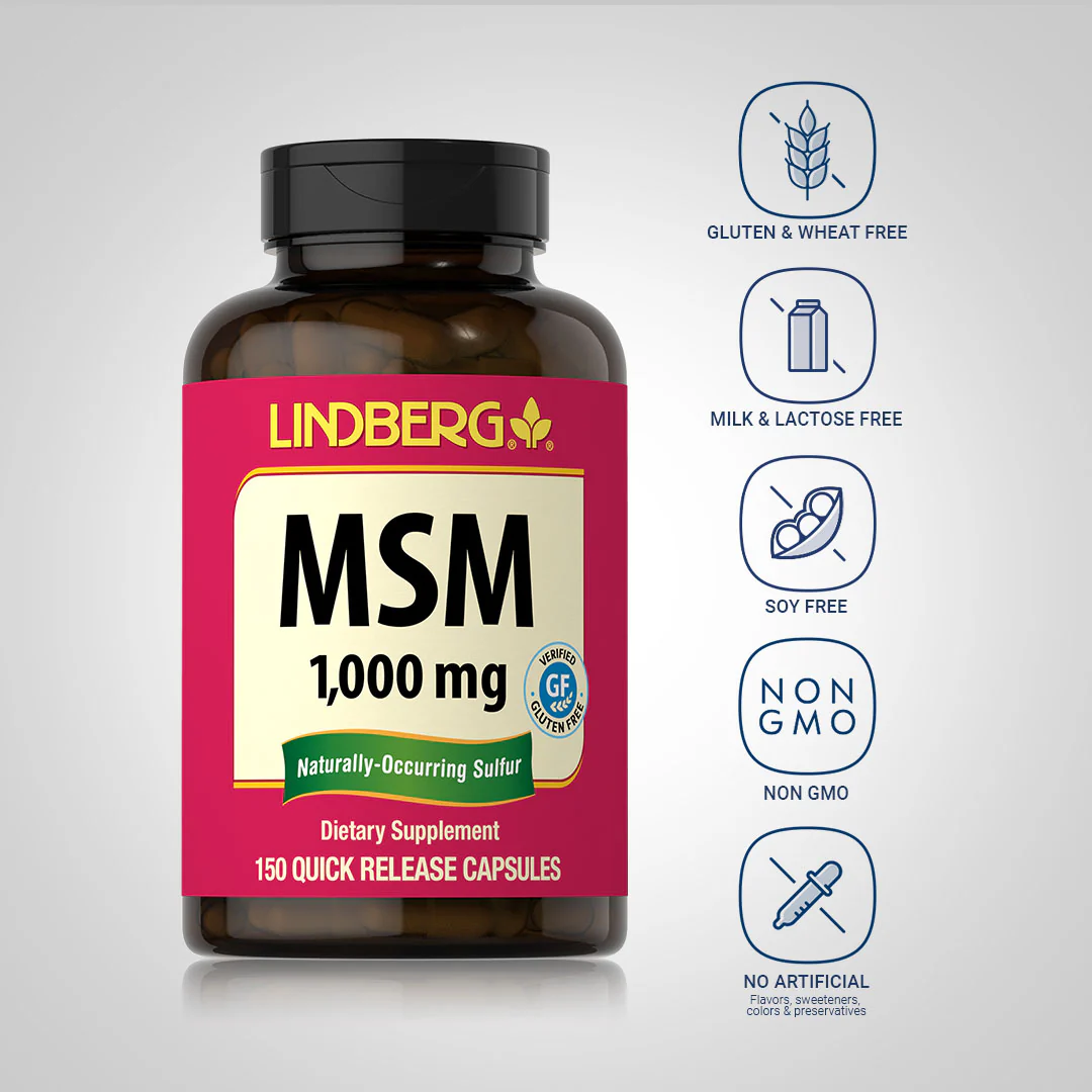 MSM, 1000 mg, 150 Quick Release Capsules - Image 5