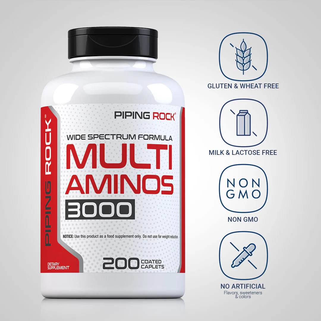 Multi Aminos, 200 Coated Caplets - Image 5