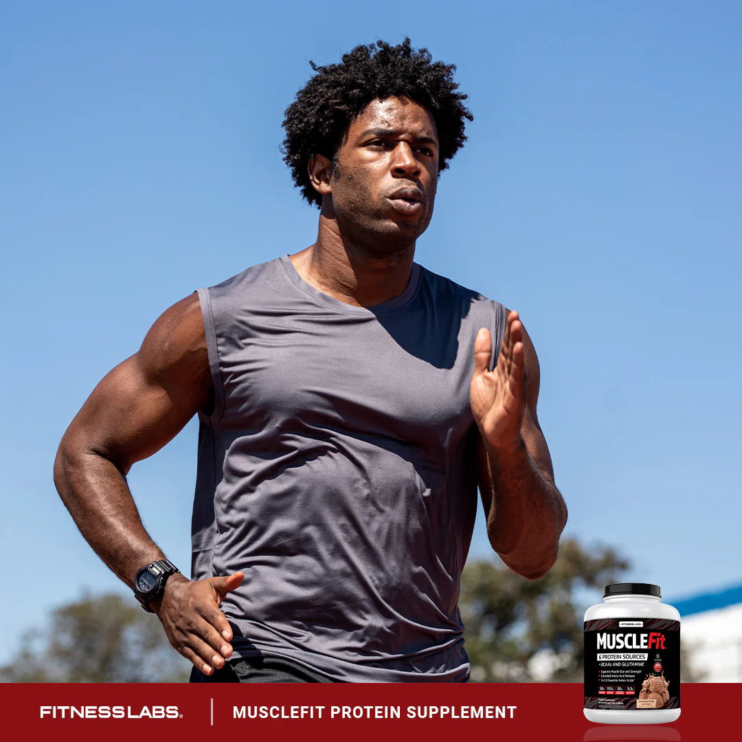 MuscleFit Protein Powder (Chocolate Fudge Ice Cream), 5 lb (2.268 kg) Bottle - Image 6