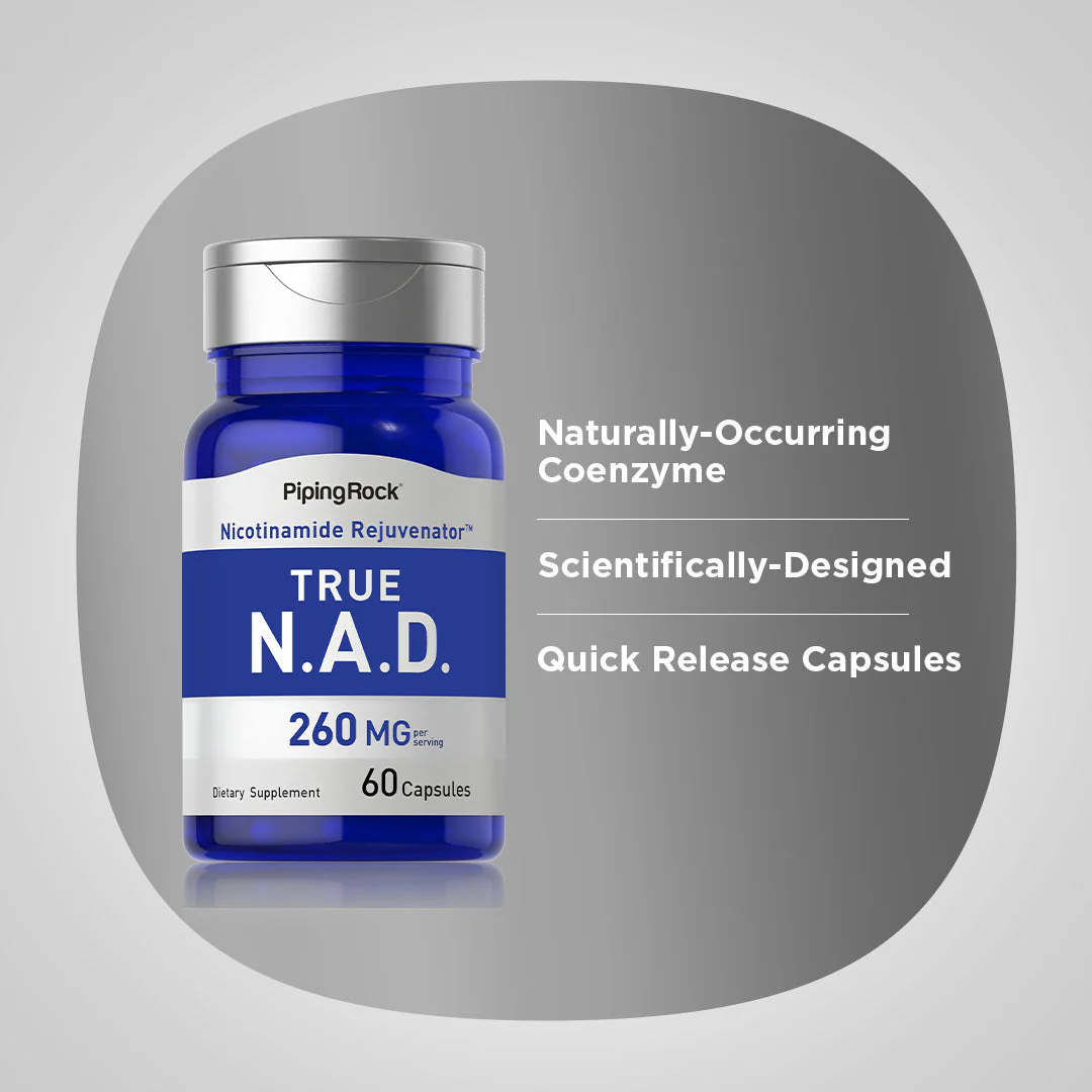 NAD, 260 mg (per serving), 60 Quick Release Capsules, 2  Bottles - Image 4