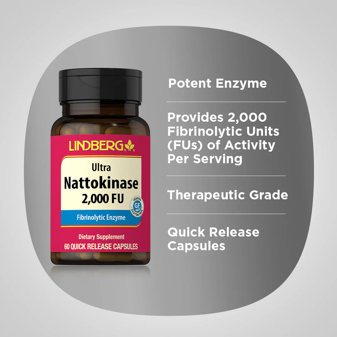 Nattokinase (2,000 FU), 60 Quick Release Capsules - Image 4