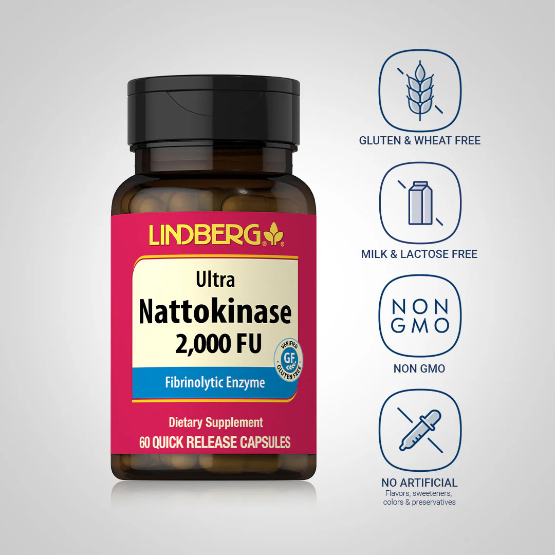 Nattokinase (2,000 FU), 60 Quick Release Capsules, 2  Bottles - Image 4