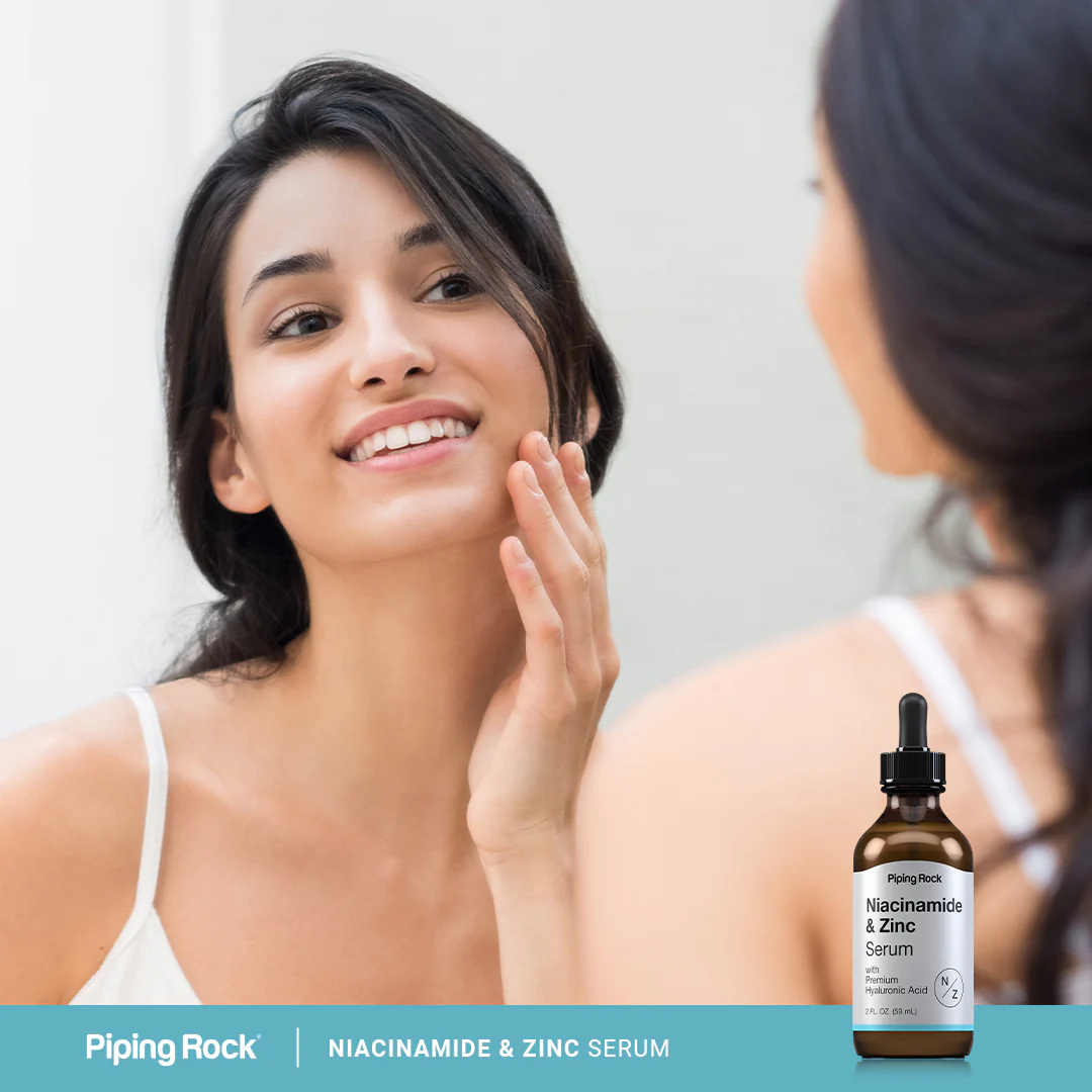 Niacinamide and Zinc Serum, 2 fl oz (59 mL) Dropper Bottle - Image 6