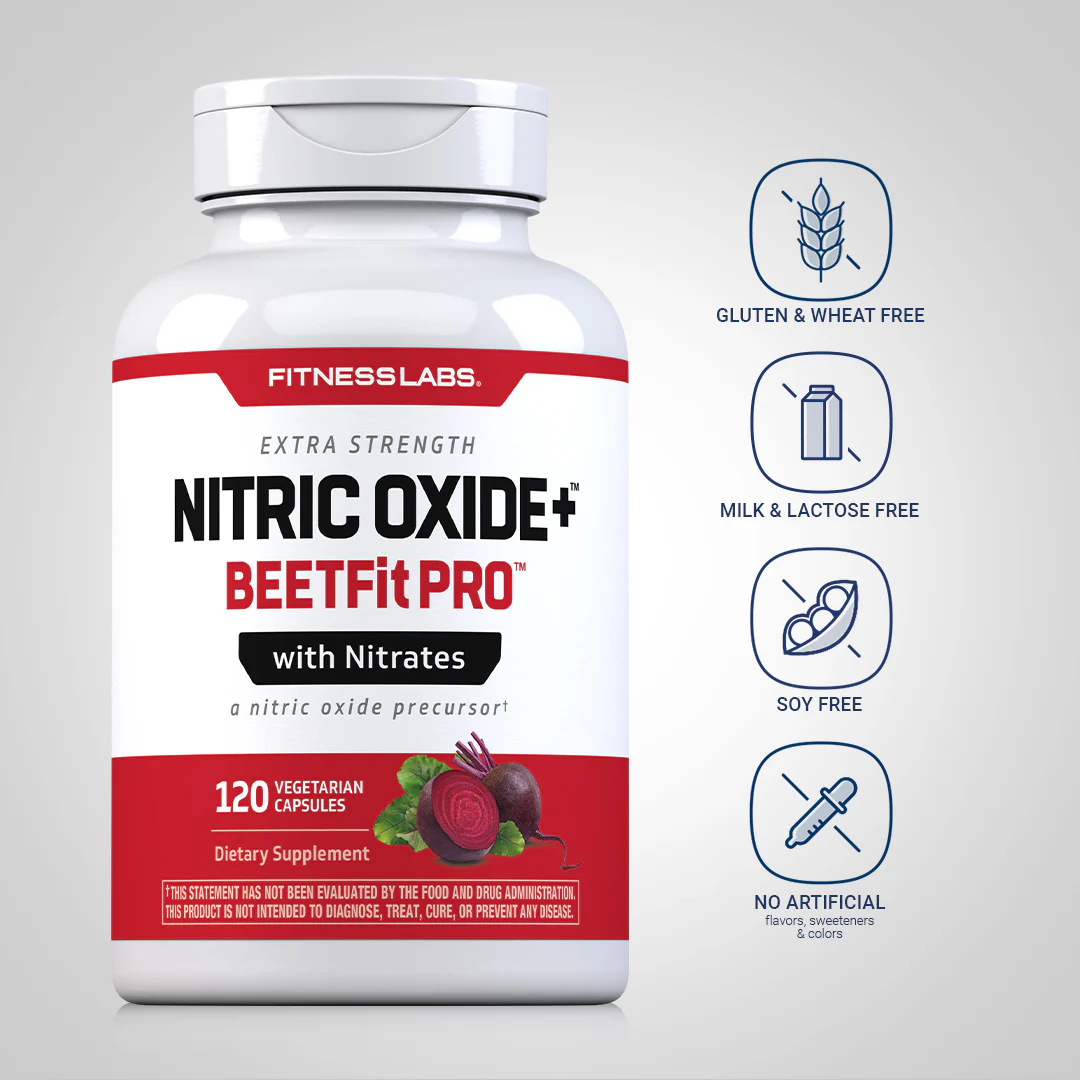 Nitric Oxide BeetFit Pro, 120 Vegetarian Capsules, 2  Bottles - Image 4