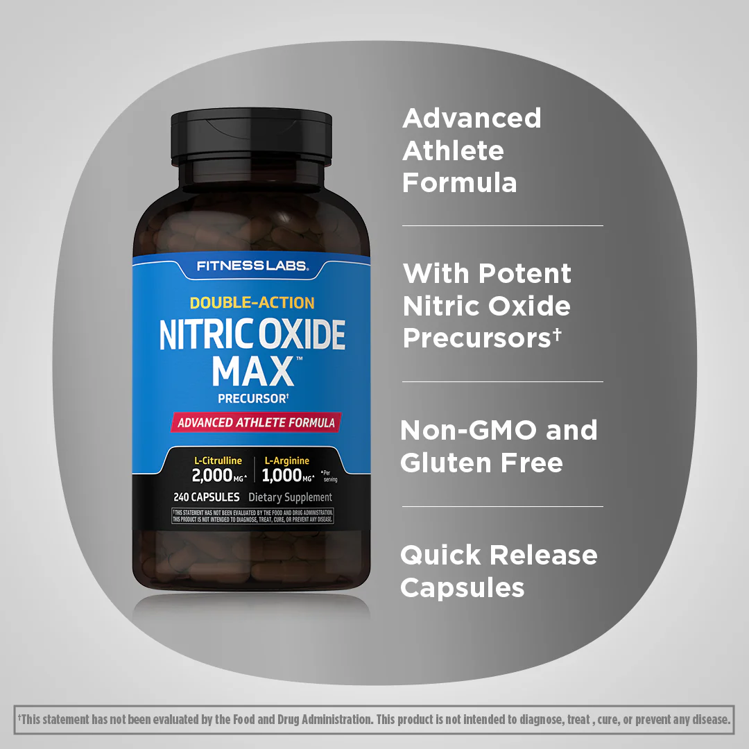 Nitric Oxide Max, 240 Capsules - Image 4