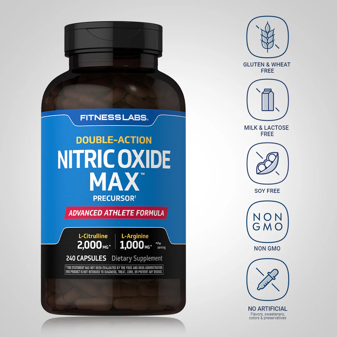 Nitric Oxide Max, 240 Capsules - Image 5