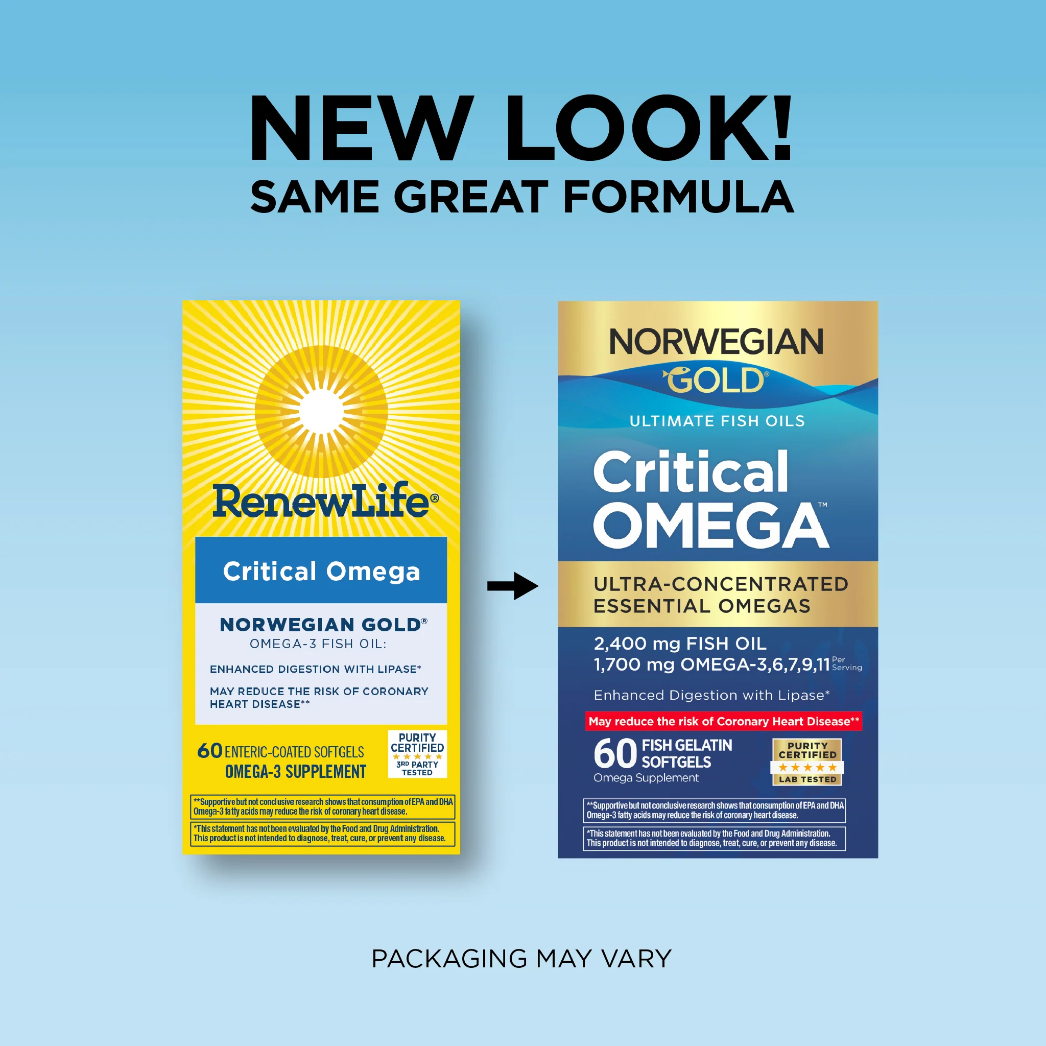 Norwegian Gold Critical Omega, 60 Fish Gelatin Softgels - Image 4