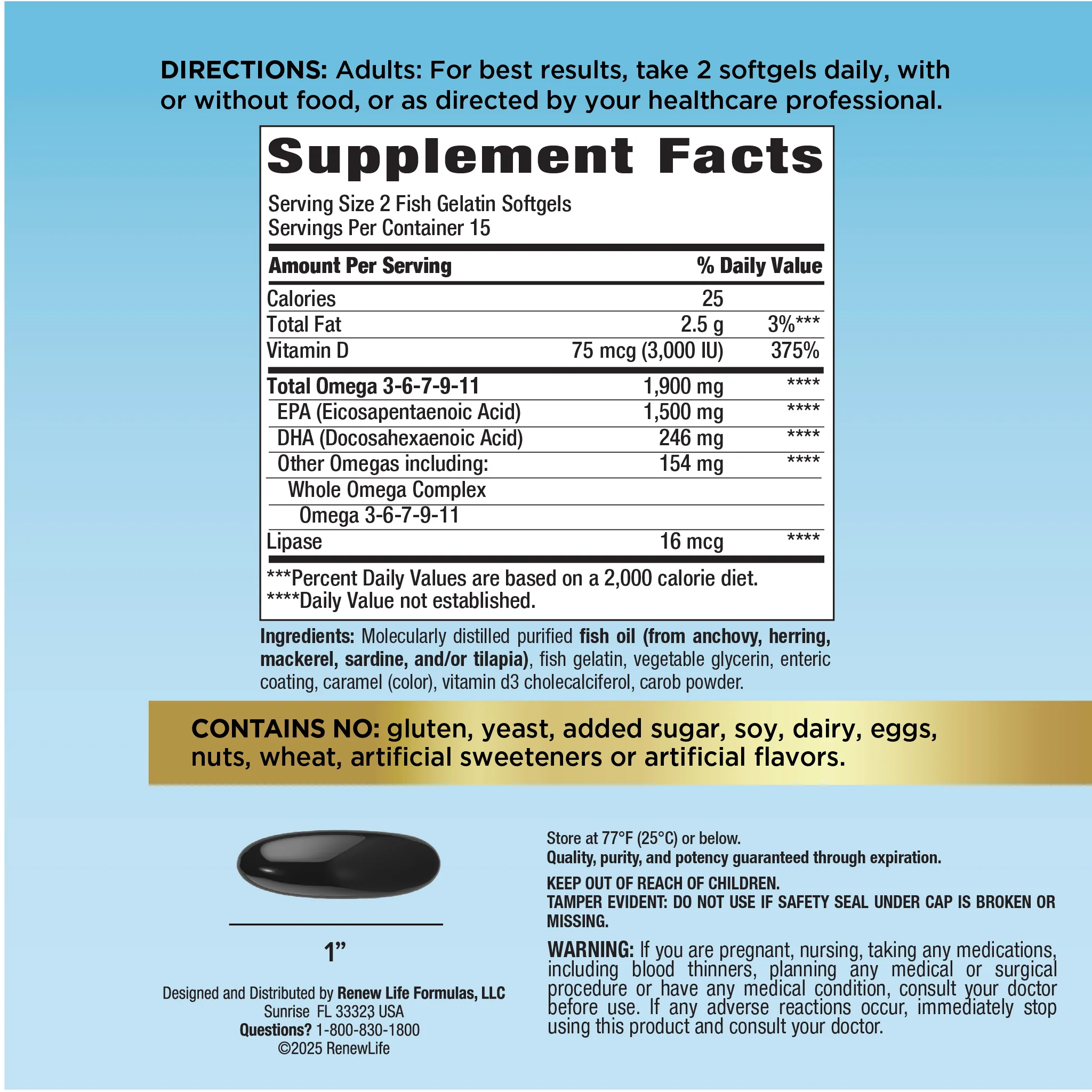 Norwegian Gold Super Critical Omega, 30 Fish Gelatin Softgels - Image 3