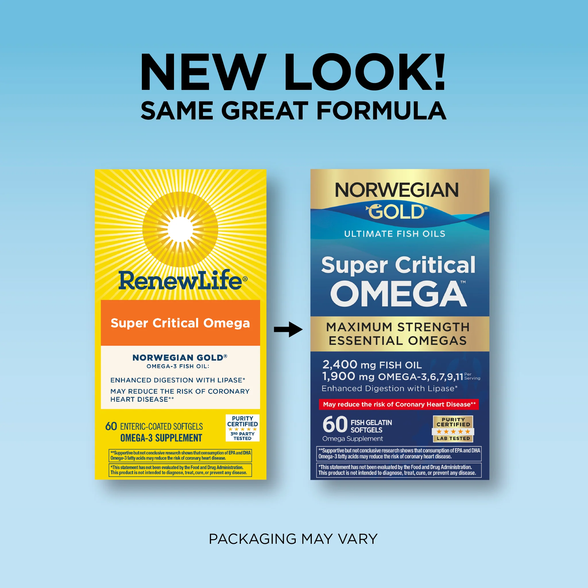 Norwegian Gold Super Critical Omega, 60 Fish Gelatin Softgels - Image 4