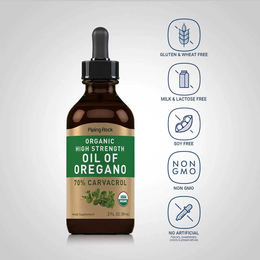 Oil of Oregano High Strength (Organic), 2 fl oz (59 mL) Dropper Bottle, 2  Dropper Bottles - Image 4