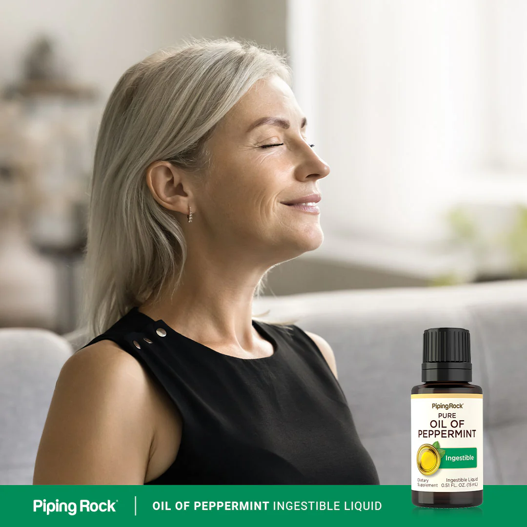 Oil of Peppermint Ingestible, 1/2 fl oz (15 mL) Dropper Bottle - Image 6