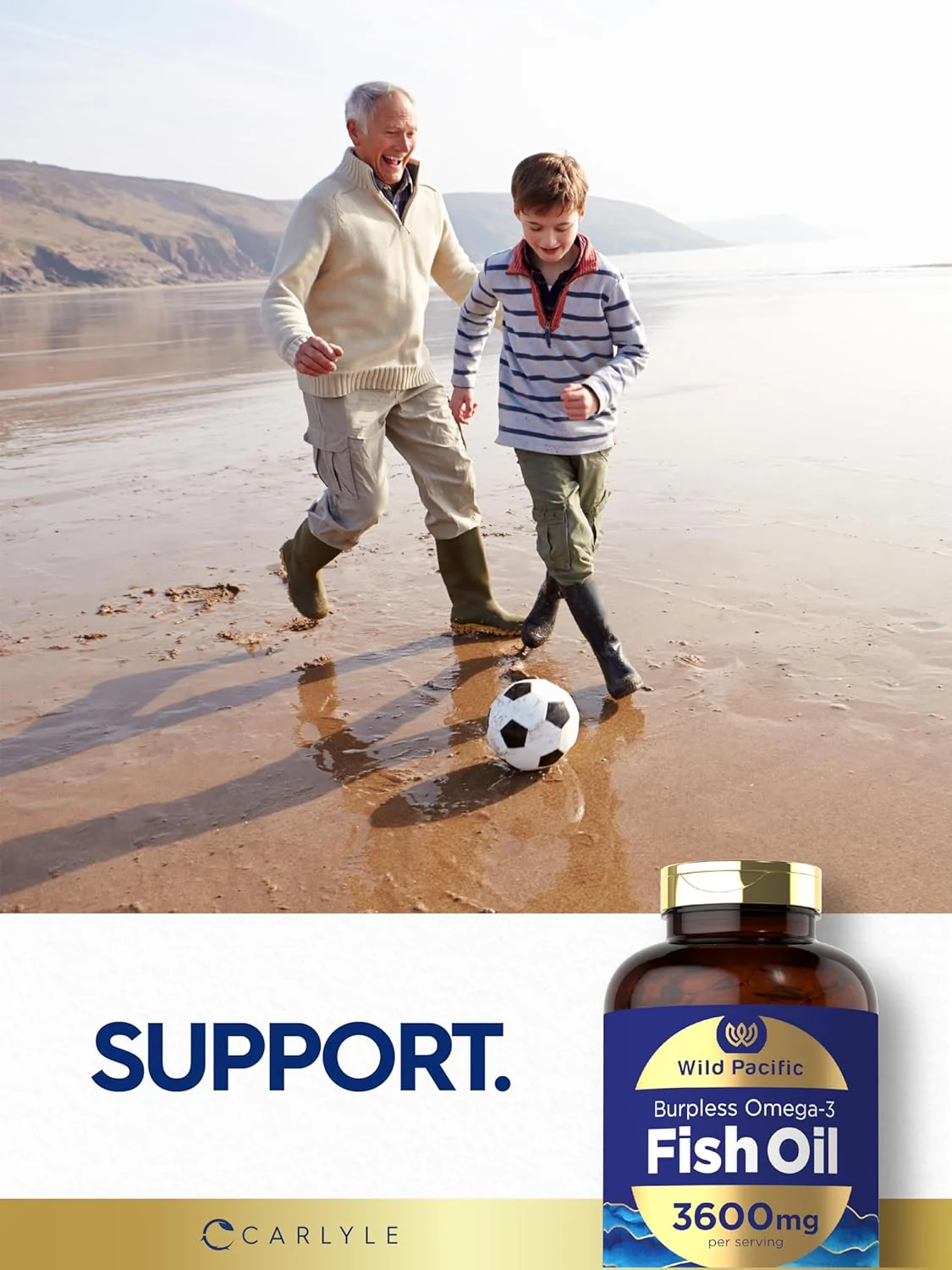 Omega-3 Fish Oil Burpless, 3600 mg (per serving), 300 Coated Softgels - Image 7