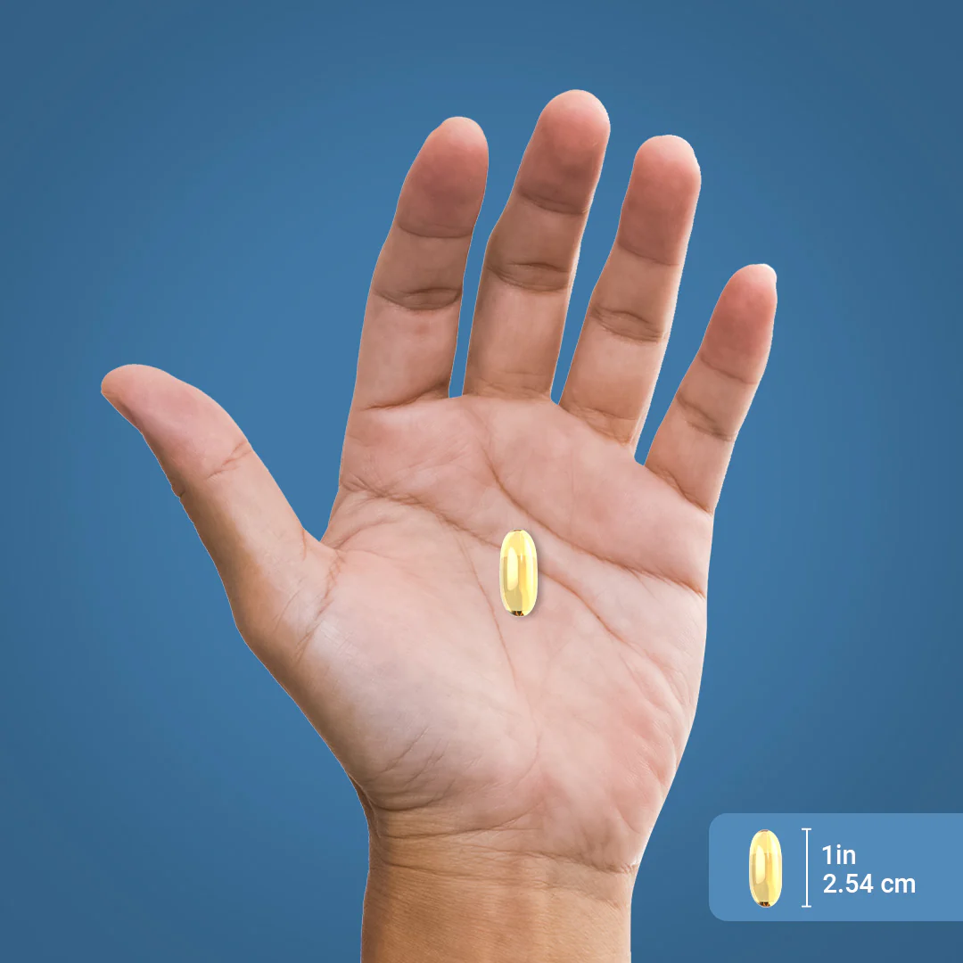 Omega-3 Fish Oil (Natural Lemon), 1200 mg, 240 Quick Release Softgels - Image 3
