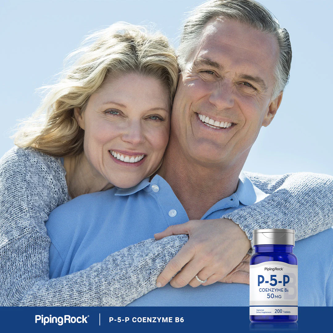 P-5-P (Pyridoxal 5-Phosphate) Coenzymated Vitamin B-6, 50 mg, 200 Tablets, 2  Bottles - Image 7